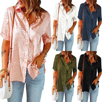 Top Cardigan Loose Short Sleeve Shirt