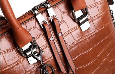 Olivia™ - Modern 4-Piece Leather Bag Set