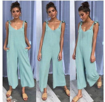 Summer Wide Leg Dress Jumpsuit