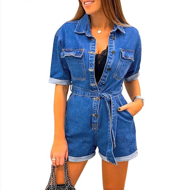 Women's Denim Jumpsuit