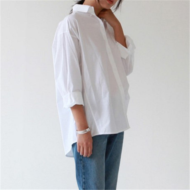 Korean Women's Cardigan Mid-Length Loose And Thin Shirt