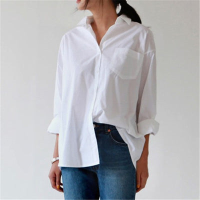 Korean Women's Cardigan Mid-Length Loose And Thin Shirt