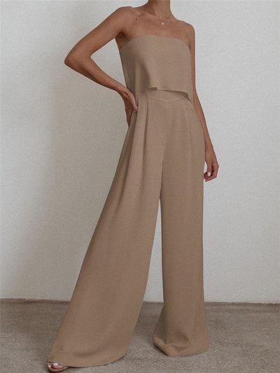 Two-piece Trousers And Tube Top