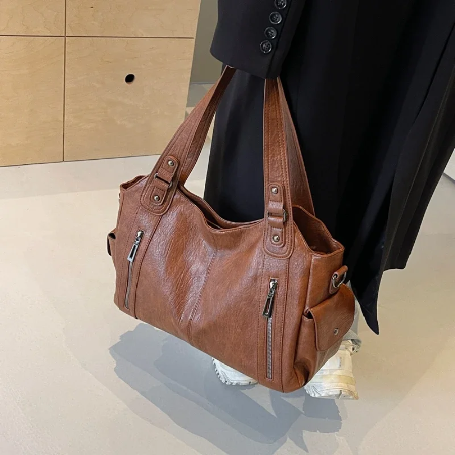 Scarlett™ - Elegant Leather Shoulder Bag