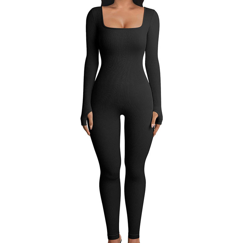 Acewonders™ Shapewear Seamless Thumb Hole Long Sleeve Jumpsuit