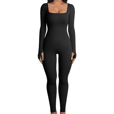 Acewonders™ Shapewear Seamless Thumb Hole Long Sleeve Jumpsuit