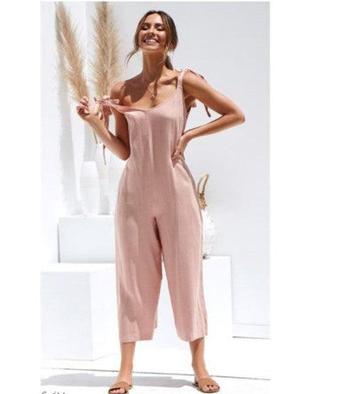 Summer Wide Leg Dress Jumpsuit