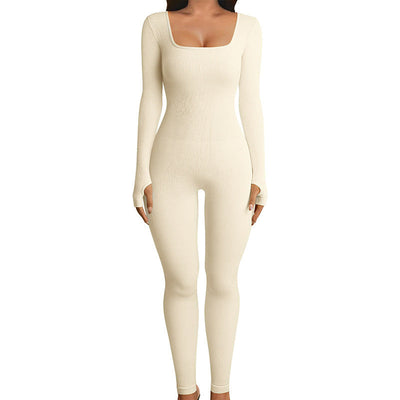 Acewonders™ Shapewear Seamless Thumb Hole Long Sleeve Jumpsuit