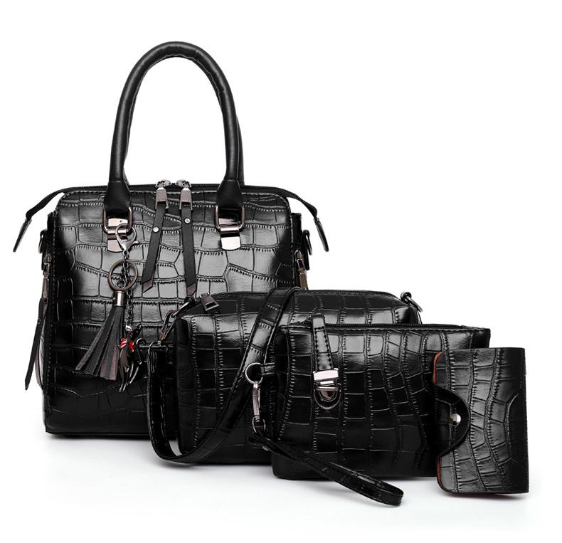 Olivia™ - Modern 4-Piece Leather Bag Set