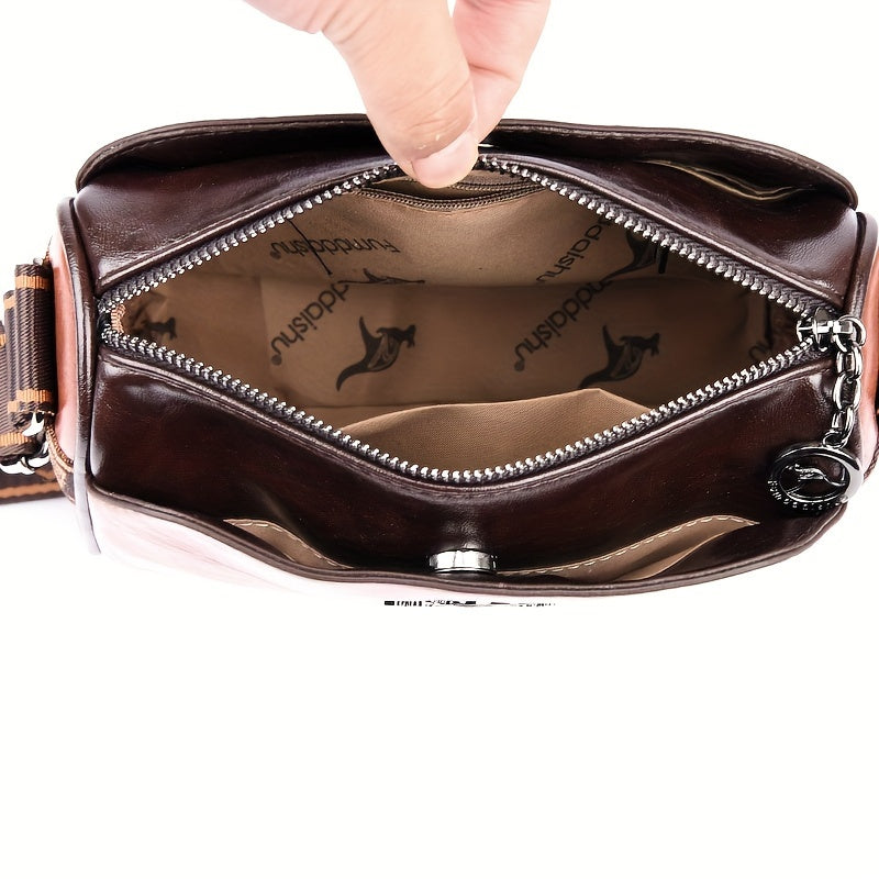 Fashion Solid Color Crossbody Bag - Trendy Shoulder Handbag