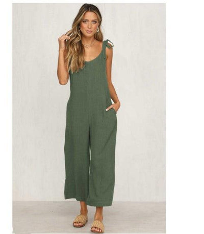 Summer Wide Leg Dress Jumpsuit