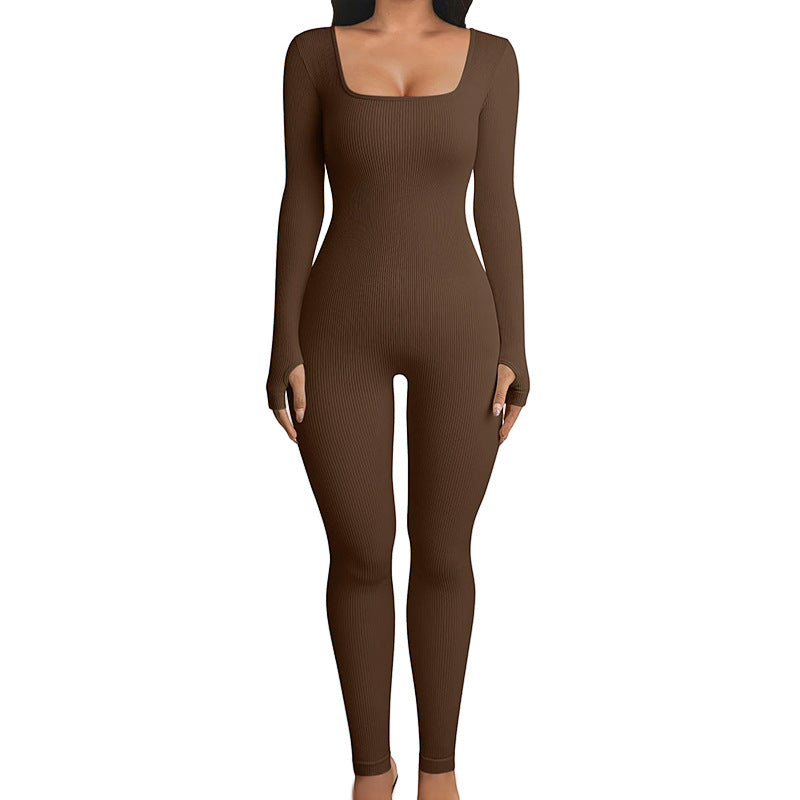 Acewonders™ Shapewear Seamless Thumb Hole Long Sleeve Jumpsuit