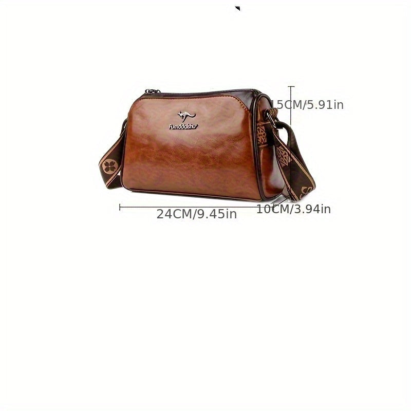 Fashion Solid Color Crossbody Bag - Trendy Shoulder Handbag