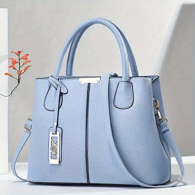 1pc Fashionable Large Tote - PU Leather, Versatile Shoulder & Crossbody Bag