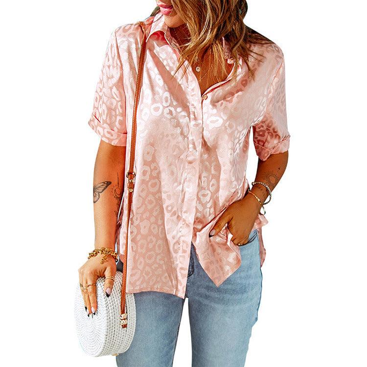 Top Cardigan Loose Short Sleeve Shirt