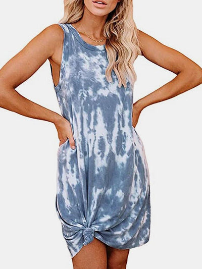 Women's Tie-Dye Sleeveless Casual Sundress