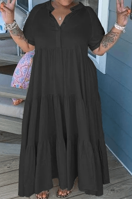 ACEWONDERS™ Tiered Midi Dress