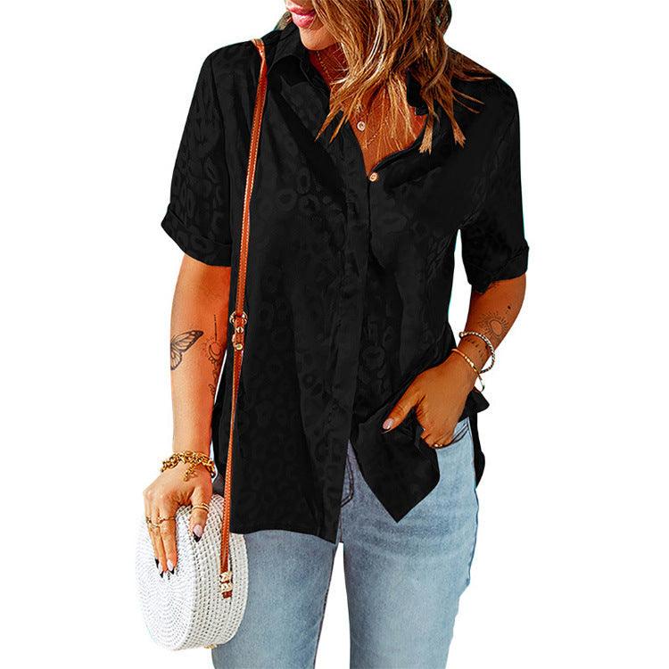 Top Cardigan Loose Short Sleeve Shirt