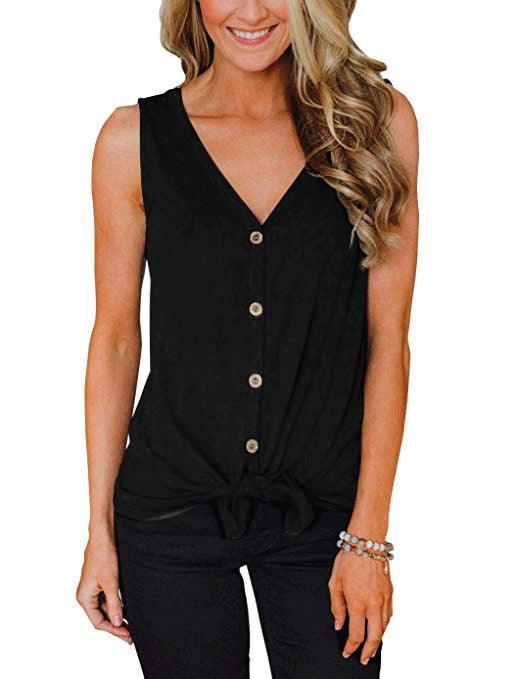 Women's V-Neck Sleeveless Top