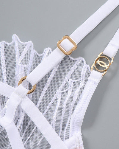 Thin Embroidered Bra