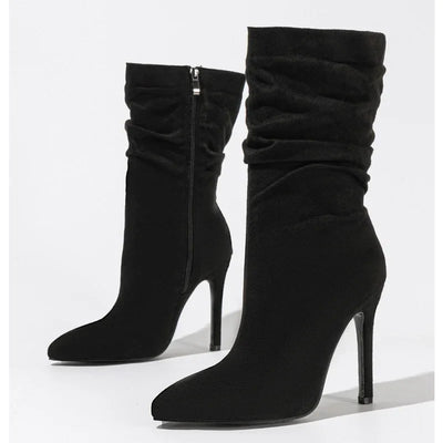 Velvet Stiletto Boot