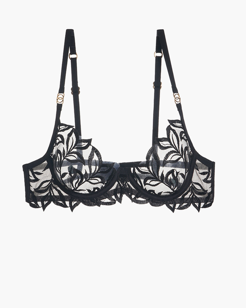 Embroidered Lace Bra
