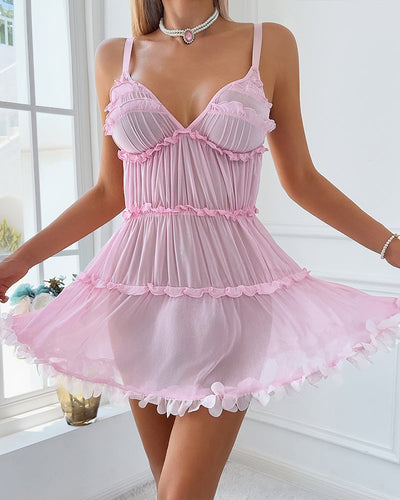 Pretty Layered Babydoll Puffy Dress
