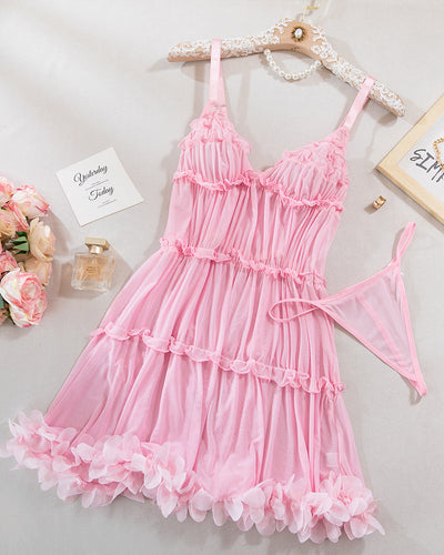 Pretty Layered Babydoll Puffy Dress