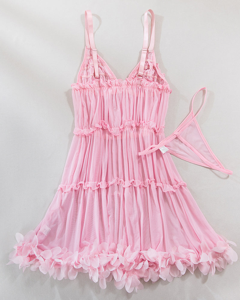 Pretty Layered Babydoll Puffy Dress