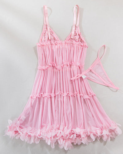 Pretty Layered Babydoll Puffy Dress