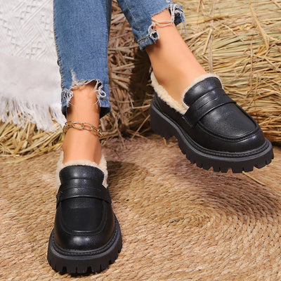 Sherpa Lined Platform Loafer