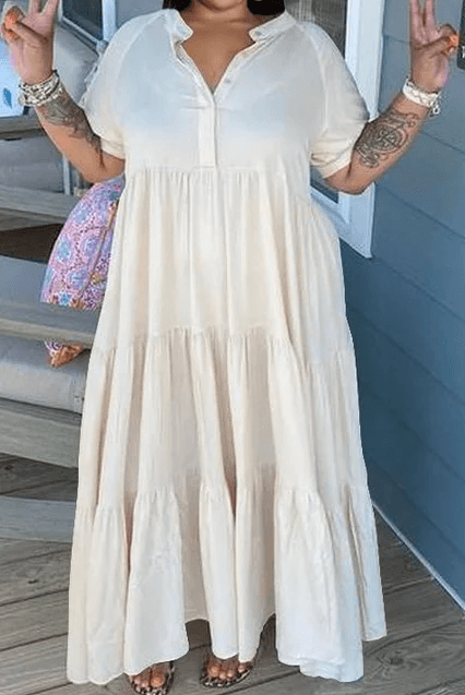 ACEWONDERS™ Tiered Midi Dress