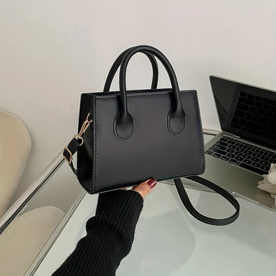 Trendy Square Handbag - Mini Crossbody, Minimalist Top Handle Shoulder Bag