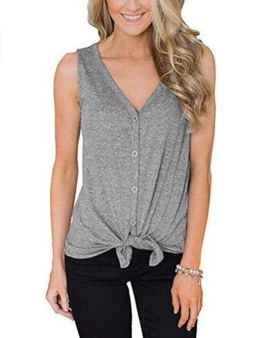 Women's V-Neck Sleeveless Top