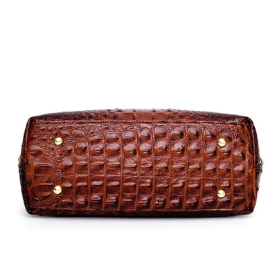 Ella™ - Elegant Handmade Leather Croco Bag